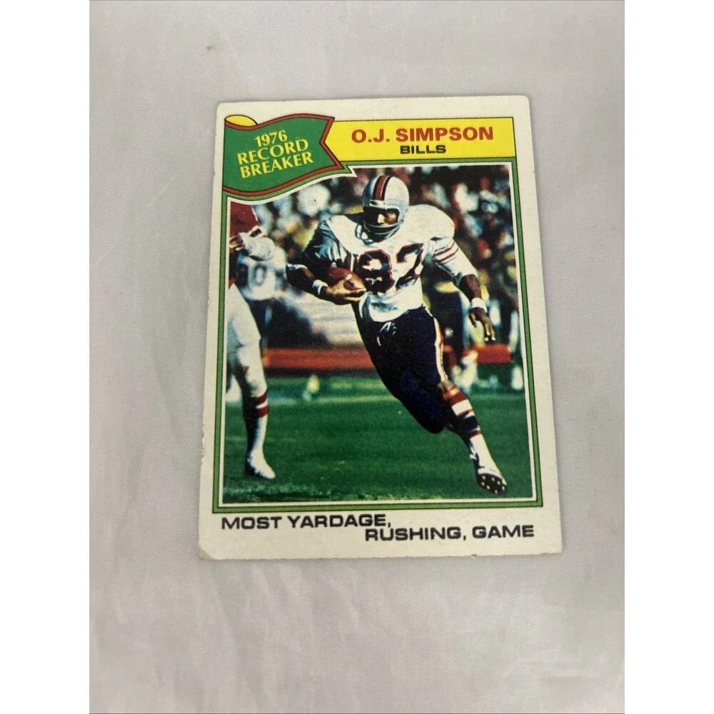 O. J. Simpson Football Card Lot (6 Cards) Vintage Buffalo Bills, San Francisco